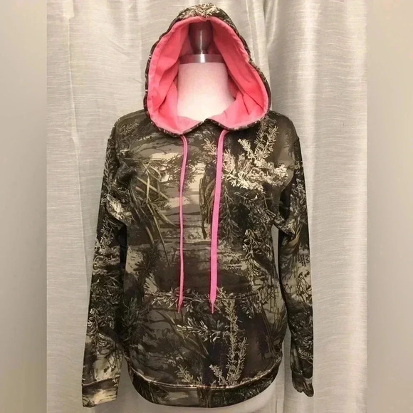 REALTREE Mossy Oak Camo Hoodie Sweatshirt Size: L - Picture 1 of 7